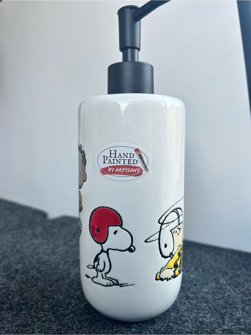 Peanuts Snoopy Charlie Brown Football Soap Dispenser